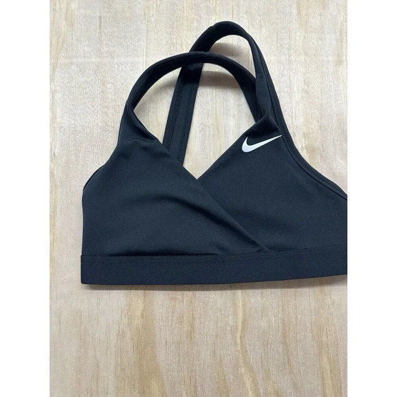 Nike Other - Nike Womens Swoosh Bra Medium Support SZ XS Non Padded Black